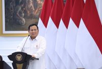 Presiden Prabowo Subianto dalam Sidang Kabinet Paripurna di Jakarta. (Dok. Tim Media Prabowo)