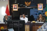 Menteri Pertanian (Mentan) Andi Amran Sulaiman saat audiensi antara Menteri Pertanian, musyawarah pimpinan daerah (muspida). (Dok. Kementan)