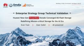 Huawei New-Gen OceanStor Dorado Converged All-Flash Storage Passes Enterprise Strategy Group Technical Validation